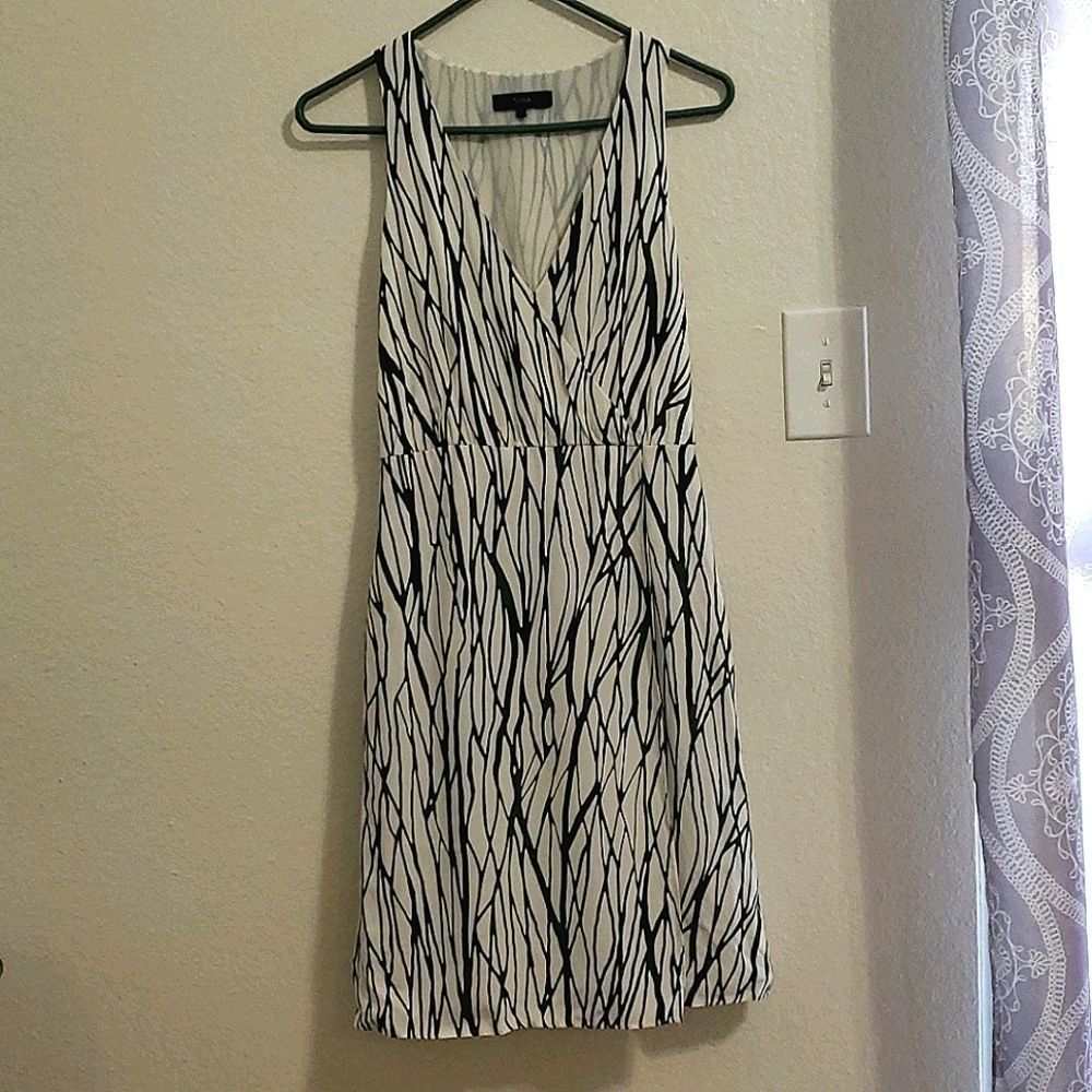 Saba Black and White Dress